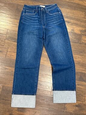Tgla Classic Dark Blue Women’s Straight-Leg Jeans